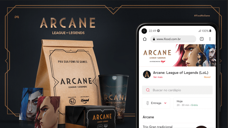 Restaurante pop-up celebra lançamento de Arcane