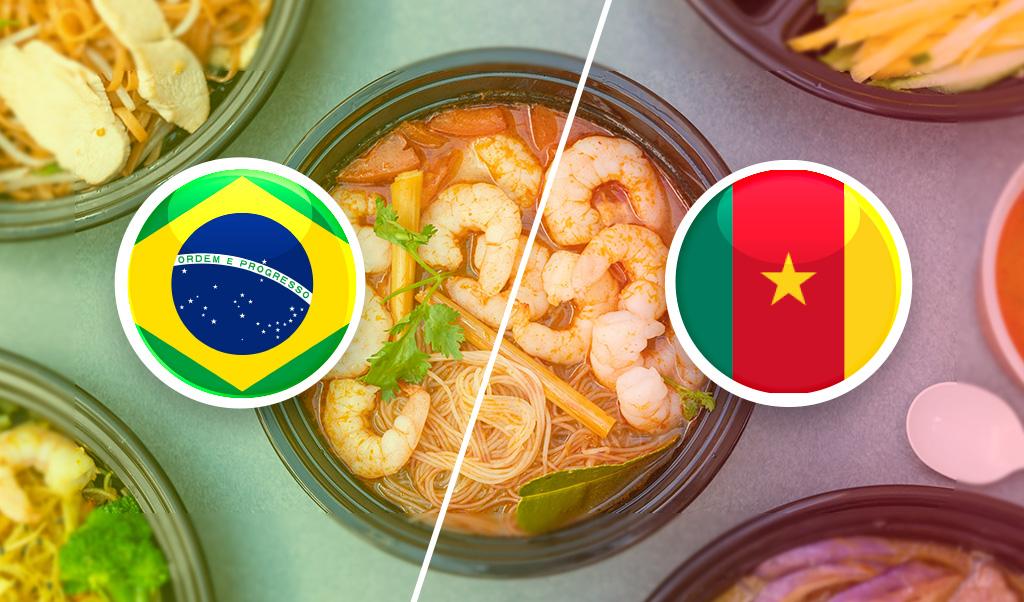 Brasil x Camarões: quais são as comidas que temos em comum