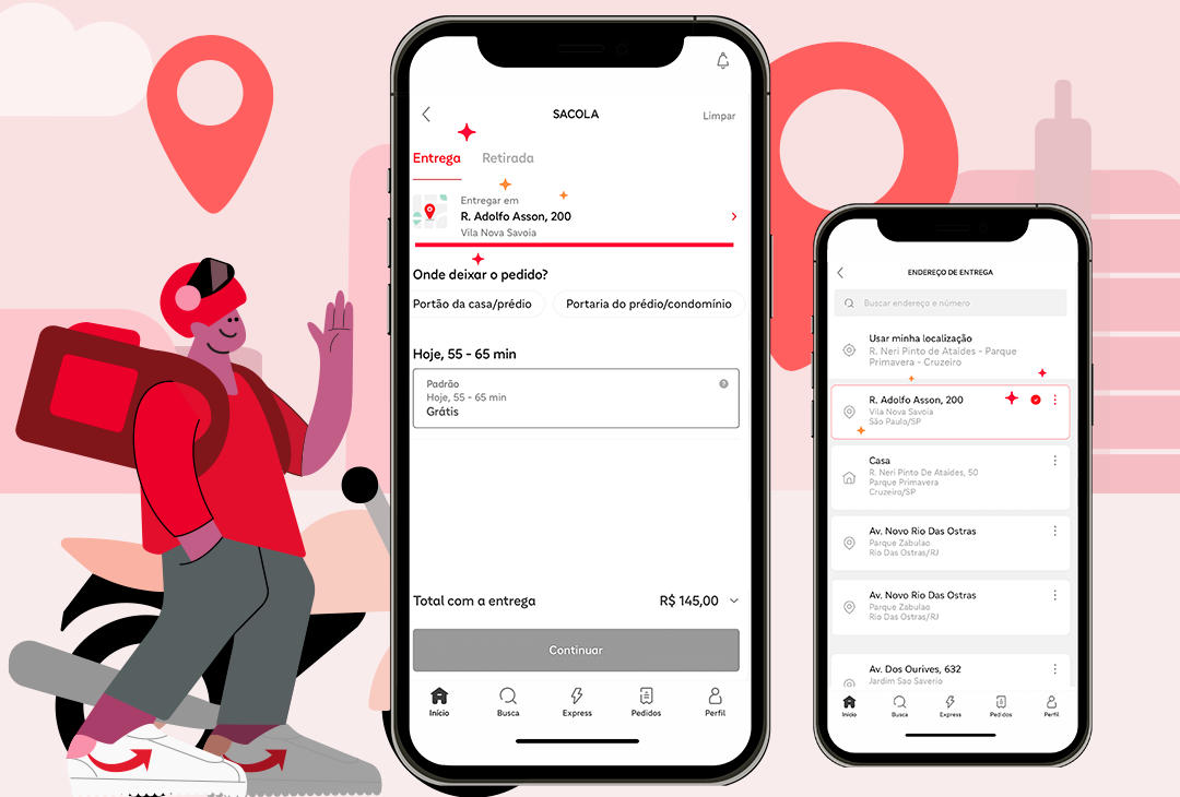 Pediu no app? Confira o endereço cadastrado antes de finalizar